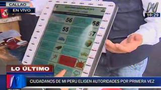 Mi Perú usa el voto electrónico para elegir a su primer alcalde