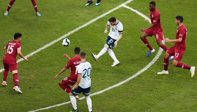 Argentina vs. Qatar. (Foto: AFP)