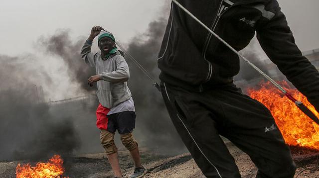 Protestas en la frontera entre Gaza e Israel deja 3 palestinos muertos | FOTOS. (EFE)