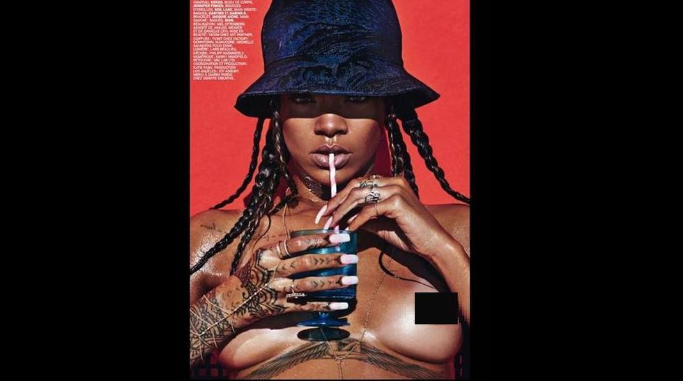 Rihanna fue censurada en mayo pasado por publicar sexys fotografías de una ...