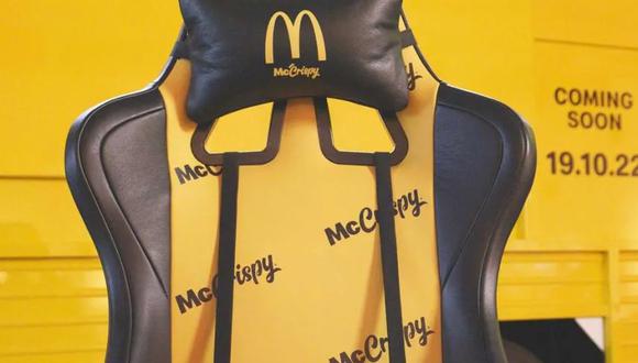 McDonald's ha creado una silla gamer que calienta tu comida mientras juegas. (Foto: McDonald's)