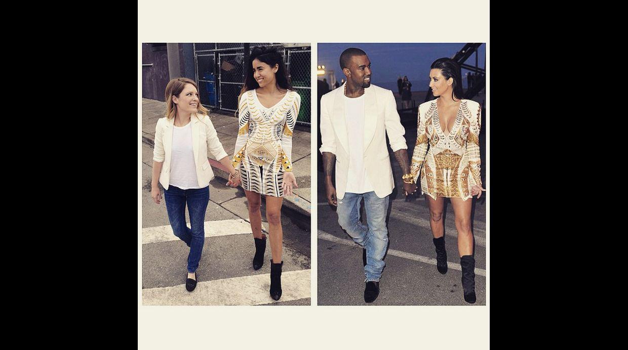 Instagram: jóvenes recrean atuendos de Kim y Kanye West  - 2