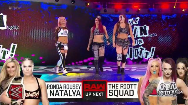 Becky Lynch interrumpió la lucha de Ronda Rousey. (Foto: Captura WWE)
