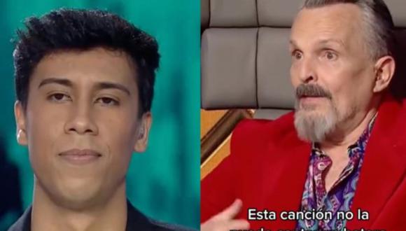 Por qué Miguel Bosé le dijo a participante de Cover Night: “Esa canción no la puede cantar un hetero”