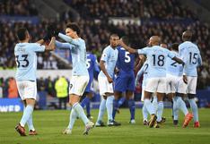 Manchester City venció 2-0 al Leicester y sigue líder en la Premier League