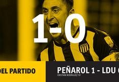 Peñarol venció 1-0 a LDU Quito por el Grupo D de la Copa Libertadores