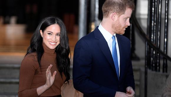 El príncipe británico Harry y su esposa Meghan, duquesa de Sussex, salen de la Casa de Canadá en Londres, Reino Unido. (Foto: Reuters)