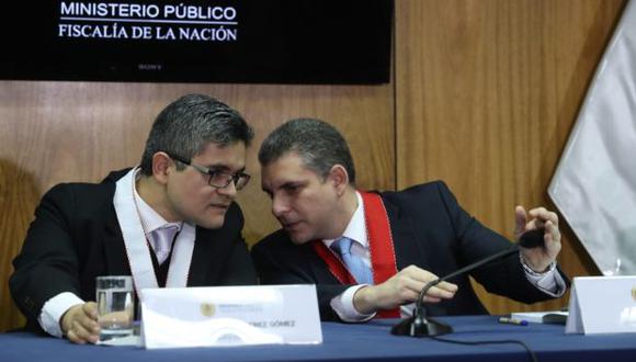 El anuncio de que Pérez y Vela no serían ratificados fue dado por el titular del Ministerio Público en un pronunciamiento a horas de recibir el Año Nuevo. (Foto: Rolly Reyna)