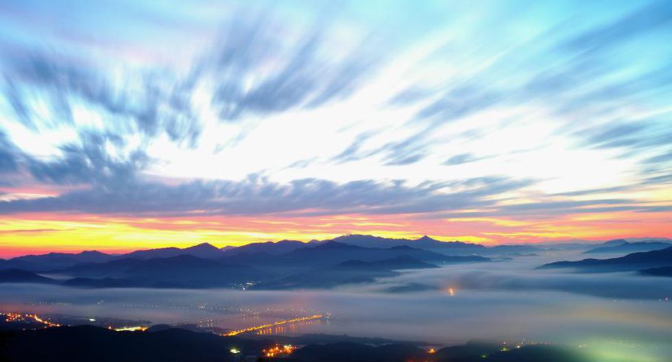 Mar de nubes en Corea del Sur. (Foto: EFE)