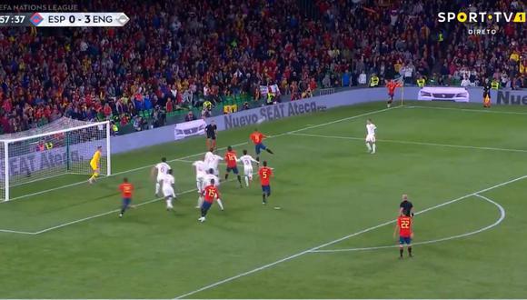 El efecto Paco Alcácer sigue vigente. Tuvo que salir de la banca de suplentes para poner el 1-3 a favor de España sobre Inglaterra, por la UEFA Nations League. (Foto: captura de video)