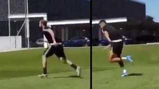 Cristiano Ronaldo vs. Gonzalo Higuaín: la enorme diferencia en reto de velocidad | VIDEO
