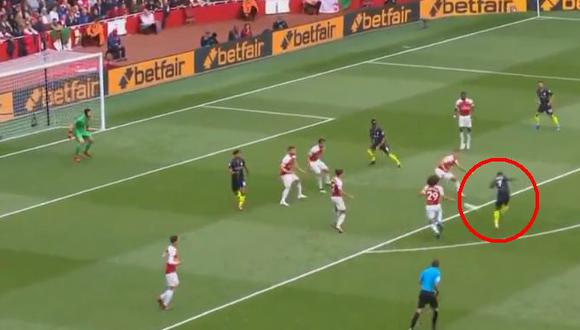 Manchester City vs. Arsenal: Steerling marcó un golazo desde fuera del área. (Foto: Captura de video)