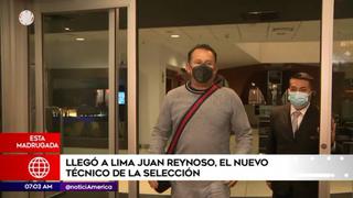 Juan Reynoso arribó a nuestro país para ser presentado como DT de la selección peruana | VIDEO