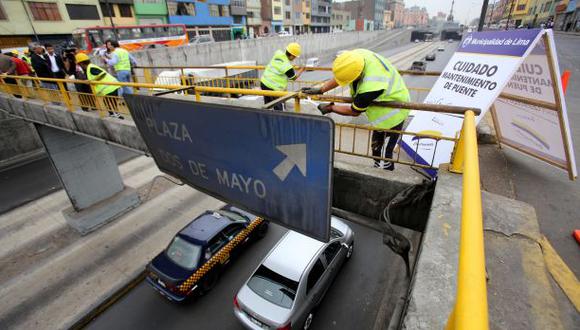 Municipalidad de Lima inició reparación de puentes peatonales