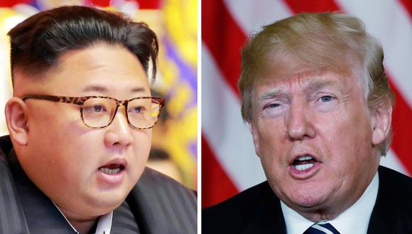 Kim Jong-un, líder de Corea del Norte, y el presidente de Estados Unidos Donald Trump. (Reuters).