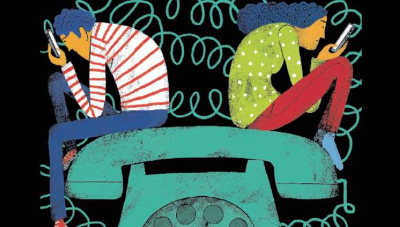 ¿Estamos presenciando el fin de las llamadas telefónicas o apuntamos a una reivindicación? Ilustración: Víctor Aguilar Rúa.