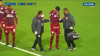 Universitario vs. UTC: Federico Alonso sufrió una lesión en el hombro y dejó el partido | VIDEO