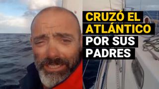 Hombre cruzó el Atlántico en un velero desde Portugal hasta Argentina para ver a sus padres