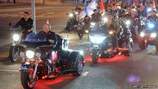 Los amigos motociclistas de Putin fueron vetados en Polonia