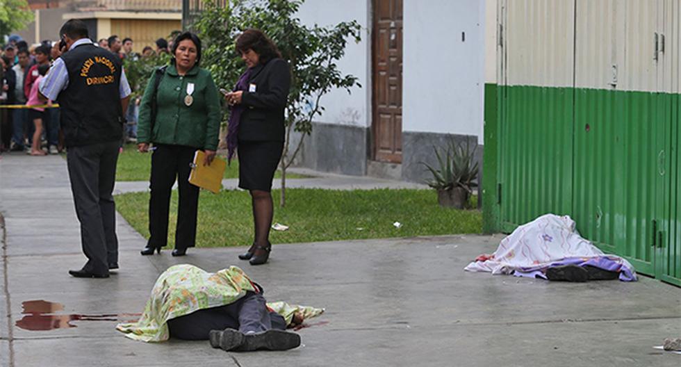 Crimen de dos vigilantes causó conmoción en SJL. (Foto: Agencia Andina)