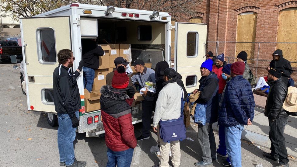 Organizations like the El Pasoans Fighting Hunger food bank are the ones that assist migrants on a day-to-day basis.