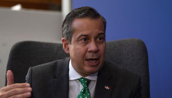El ministro de Medioambiente de la República Dominicana, Orlando Jorge Mera, durante una entrevista.