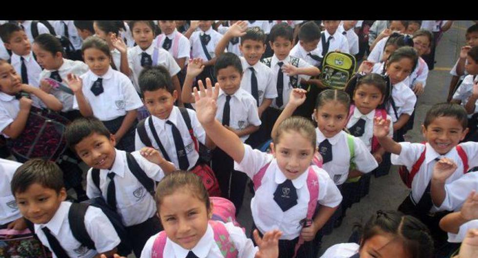 Escolares inician sus clases. (Foto: prensa.peru.com)