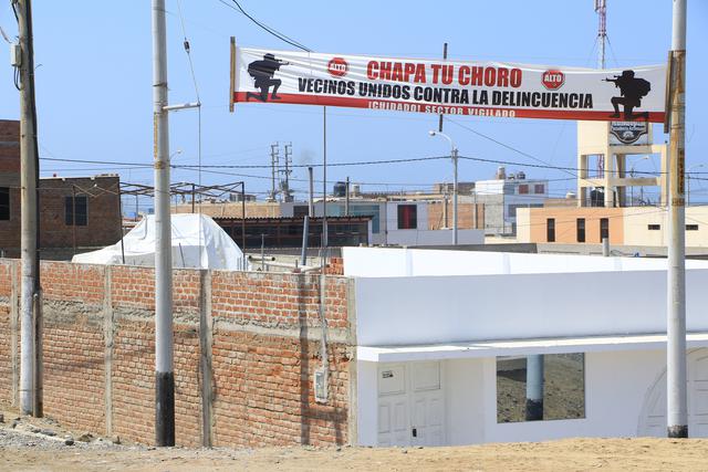 ‘Chapa tu choro’, la campaña que busca frenar la delincuencia en Huanchaquito. (Foto: Johnny Aurazo)