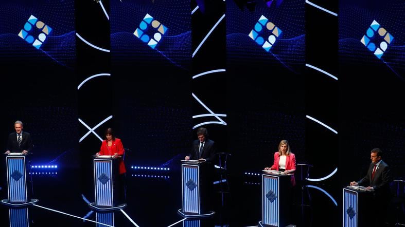 Segundo debate presidencial 2023 en Argentina: revive los duros cruces sobre política laboral y productiva