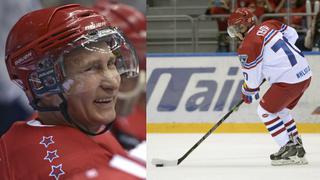 Putin marcó dos goles en partido de hockey sobre hielo [VIDEO]