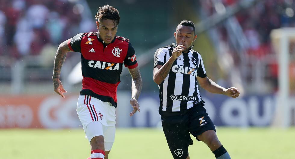 La dupla Guerrero-Trauco no pudo celebrar con el Flamengo en el Brasileirao. (Foto: Getty Images)