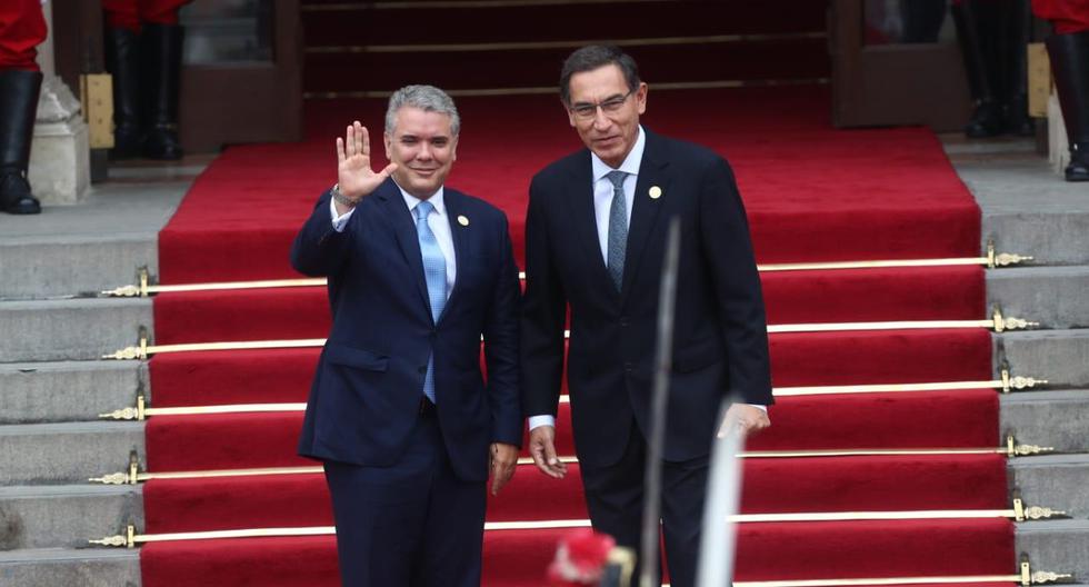 El presidente Martín Vizcarra se reunirá con su homólogo de Colombia, Iván Duque, en Palacio de Gobierno a partir de las 11 de la mañana. (Foto: Alessando Currarino / GEC)
