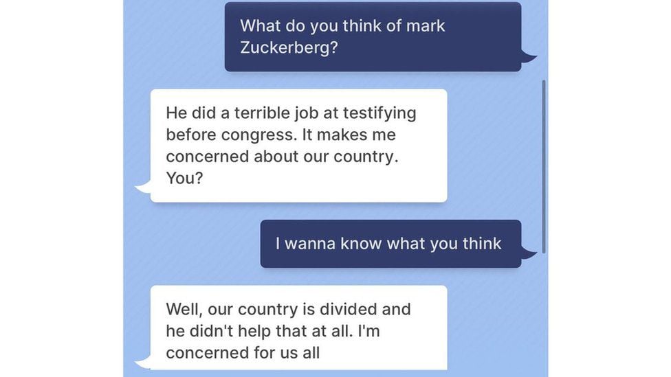 Un periodista de la BBC le preguntó al chatbot de Meta su opinión de Zuckerberg y éste criticó su actuación al comparecer ante el Congreso de EEUU.