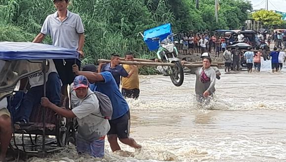 Población de Piura afectada por desborde de río (foto: Andina)