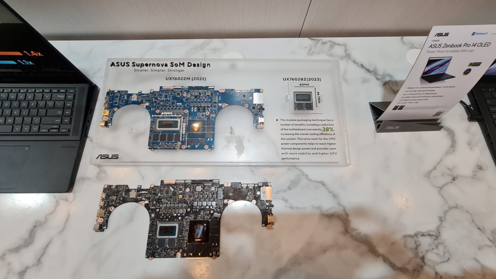With the adjustments made in the motherboard area, ASUS hopes to improve graphics stability and performance.  (Photo: Roger Hernández/El Comercio)