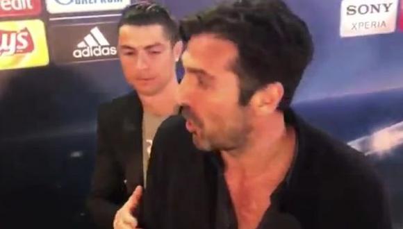 YouTube: el gesto de Cristiano con Buffon del que todo el mundo habla. (Foto: Captura)