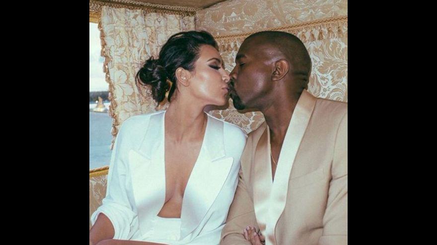 Kim Karsahian y Kanye West se casaron en el 2014.  (Foto: Instagram)