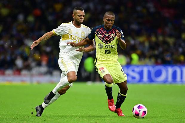 Pedro Aquino desde que llegó a la Liga MX jugó en Tiburones, León y Club América. (Foto: AFP)