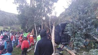 Ayacucho: al menos dos muertos y unos 20 heridos dejó la volcadura de un bus | FOTOS