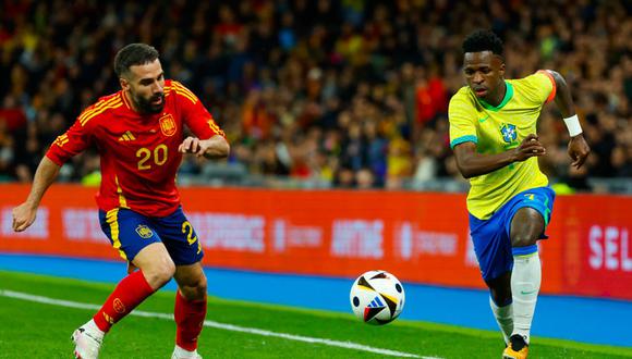 España y Brasil disputaron un vibrante partido amistoso válido por la fecha FIFA | Foto: EFE