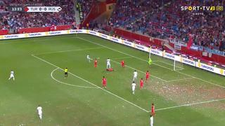 Rusia vs. Turquía: Cheryshev anotó el 1-0 con un potente zurdazo | VIDEO