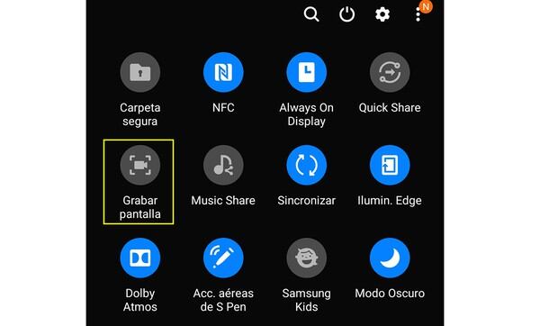 Un último recurso es usar la grabación de pantalla nativa en el celular. (Foto: Samsung)
