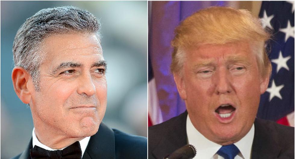George Clooney llamó \"fascista xenófobo\" a Donald Trump. (Foto: Getty Images y EFE)