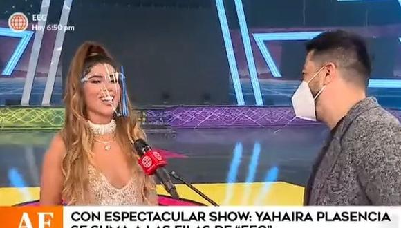 Yahaira Plasencia fue presentada como "el jale bomba" del reality "Esto es guerra". (Foto: Captura de video)