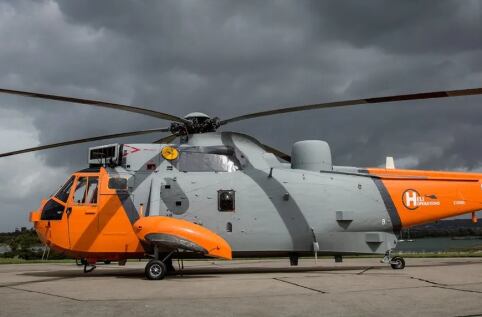 The Westland Sea King was leased to a private firm in 2018, according to the Navy Wings organization.