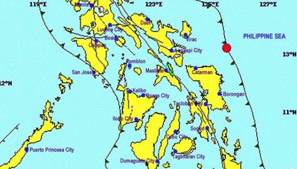 Filipinas: El movimiento tel&uacute;rico tuvo una profundidad de 15 kil&oacute;metros en el epicentro, sin que se declarara alerta de tsunami. (Foto: Captura)