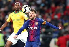 Barcelona jugó amistoso en Sudáfrica con todas sus estrellas