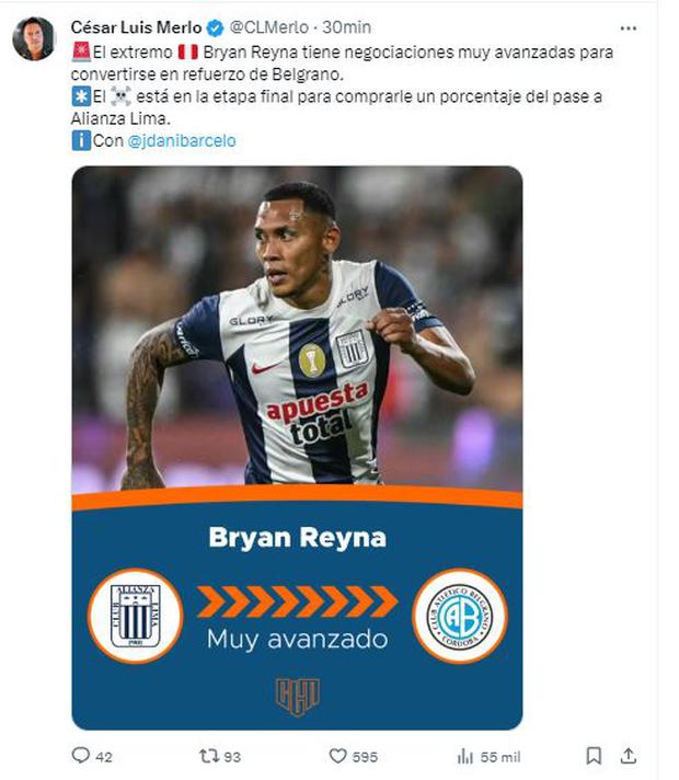 ¿Bryan Reyna a Belgrano? | @CLMerlo