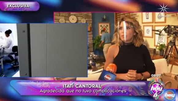 Itatí Cantoral sobre su experiencia al contagiarse de COVID-19: “Me espanté muchísimo”. (Foto: captura de video)