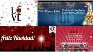 Navidad: clubes le desean felices fiestas a sus fanáticos